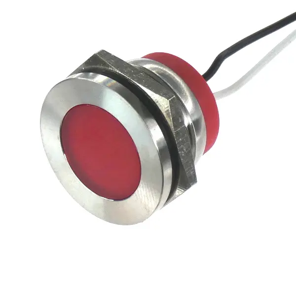 Panel LED LED CML Innovative Technologies PL22SL, Rojo, Ø montaje 22mm, 110V, IP67 | PL22SL015