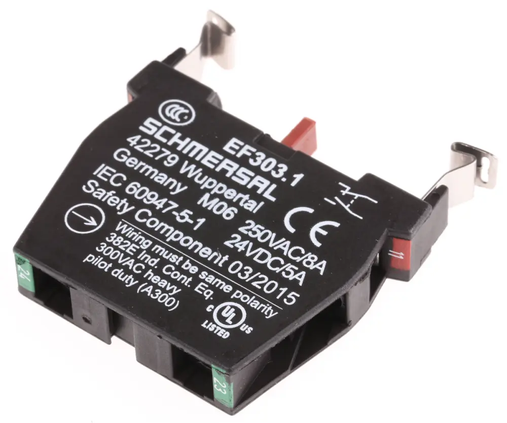 Indicador LED Schmersal EF, marco Negro, 400V, 5 , 8 , IP20 | EF303.1