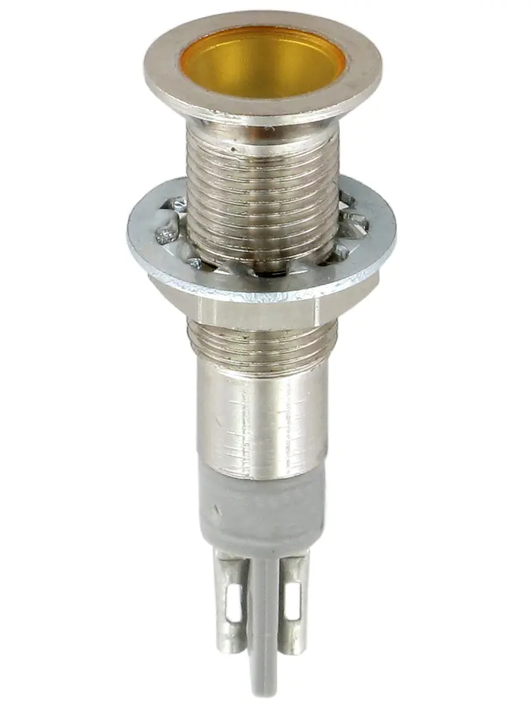 Indicador LED Sloan, Amarillo, Ø montaje 6.4mm, 2.2V dc, 20mA, 12mcd | 194 S018A2Y3000 JAUNE