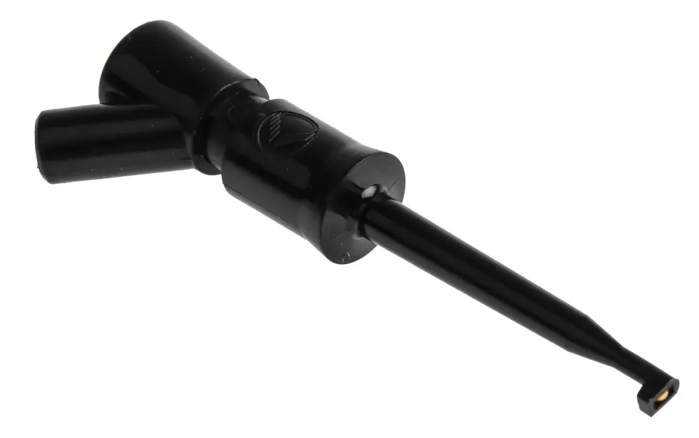 Pinzas de prueba, Cobre Berilio, Bronce, 6A, 30 V ac, 60 V dc, punta 2mm, Negro | 973501100 KLEPS 2 BU BLACK Hirschmann Te...