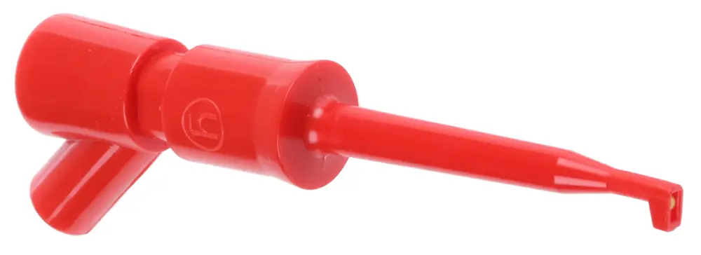 Pinzas de prueba, Cobre Berilio, Bronce, 6A, 30 V ac, 60 V dc, punta 2mm, Rojo | 973501101 Hirschmann Test & Measurement