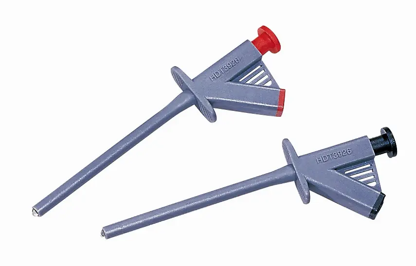 Pinzas de prueba, Bronce, 2A, 1000V, Gris