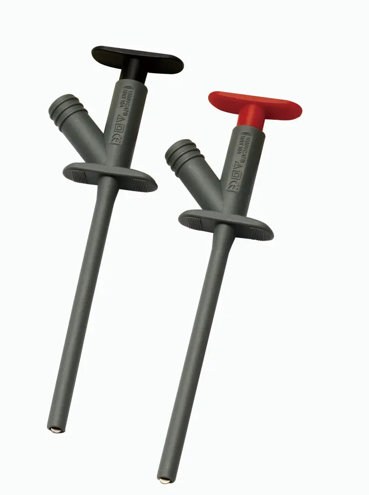 Pinzas de prueba, Bronce, 10A, 1000V, Negro, Gris, Rojo