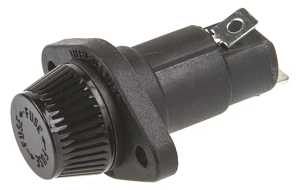 Portafusibles para montaje en panel Littelfuse 30A para 10 x 38mm 600V ac | 05710007L