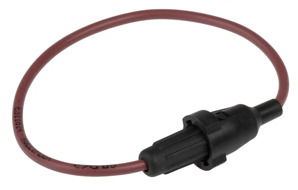 Portafusibles en línea Schurter 6.3A para 5 x 20mm 32V dc | 8601.2001.08