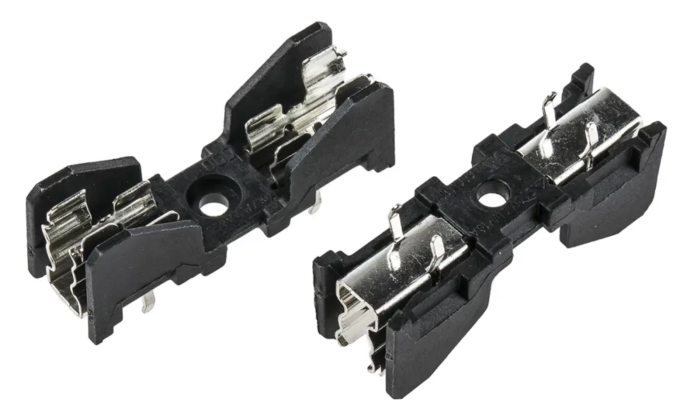 Portafusibles para montaje en PCB Schurter 10A para 5 x 20 mm, 6.3 x 32 mm 500V ac | 31.8231