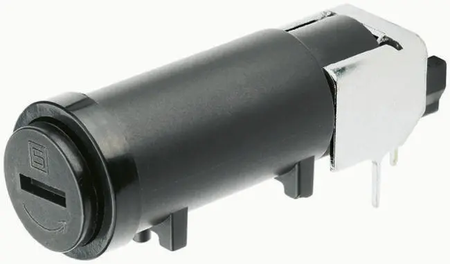 Portafusibles para montaje en PCB Schurter 16A para 5 x 20mm 500V ac | 31.251
