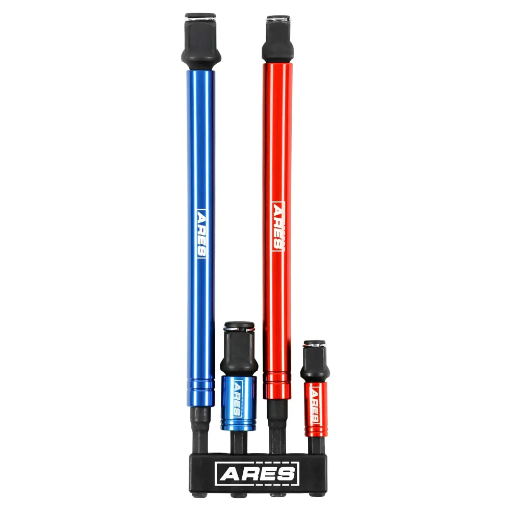 ARES 22028 - Juego de adaptadores de puntas y dados de impacto 2 en 1