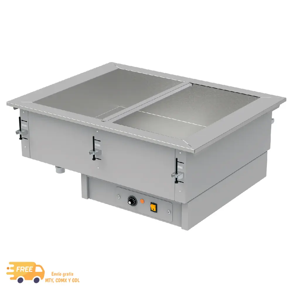 ASBER / EDENOX DBM-211-S-W Baño Marí Eléctrico 2 Enteros
