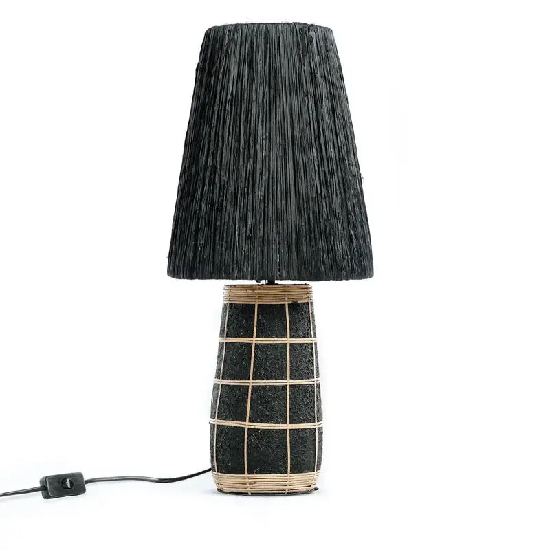 Bazarbizar-b2b De Naxos Lámpara De Mesa-Negro Original