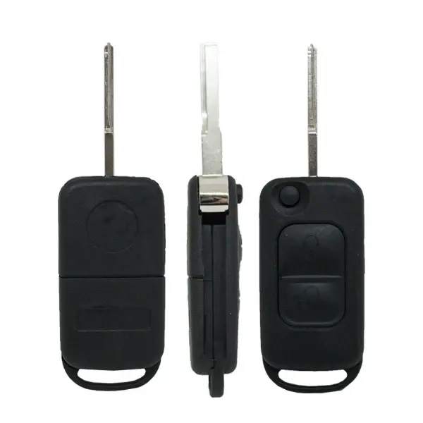 Carcasa De Mando Plegable 2 Botones Mercedes Benz - Perfil Hu64