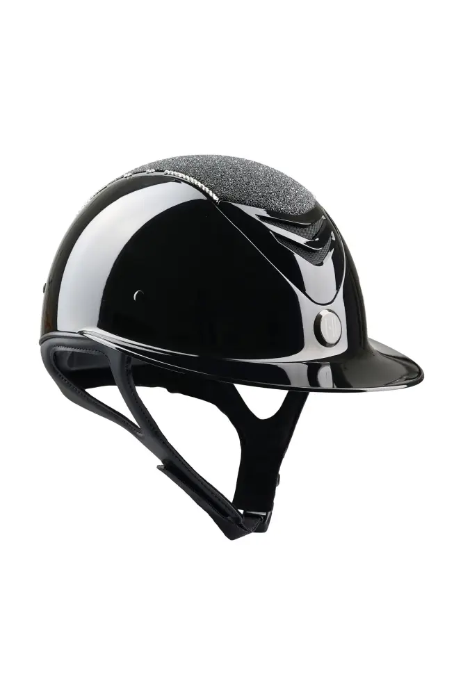 Casco de Equitación Brillo Reluciente Avance Black 2