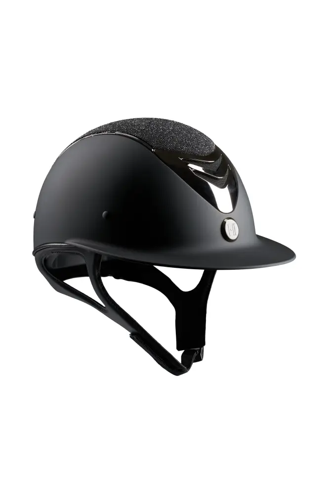 Casco de Equitación Mate Brillo Cromo Avance Azabache 2