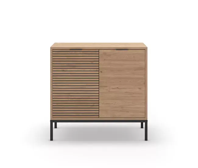 Chico buffet de 2 puertas y patas de metal Ariel - L80 cm