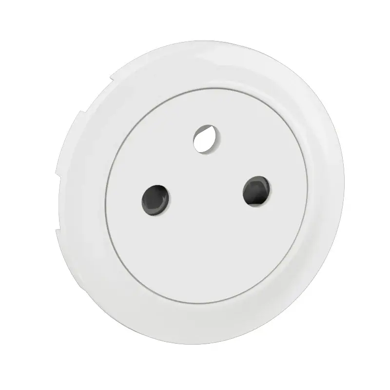 Céliane - enjoliveur prise de courant 2P+T - surface blanc - Legrand CB0111