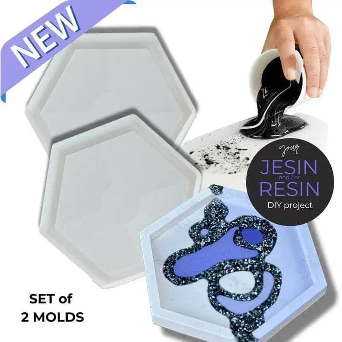 Colorberry molde de silicona para posavasos Hexagono 2ud.