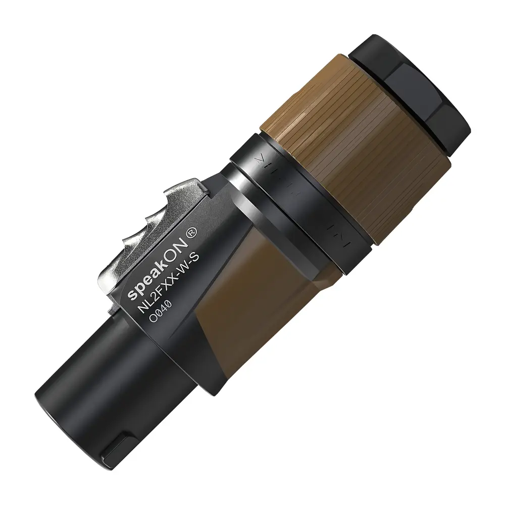 Conector SpeakON Macho 2 Polos NEUTRIK NL2FXX-W-S