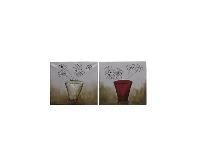 CONJUNTO 2 CUADROS RECIENTE MACETA