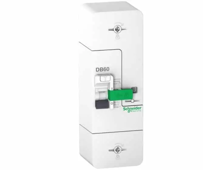 Disjoncteur de branchement différentiel instantané 2P 60A 500mA Schneider Electric R9FT660
