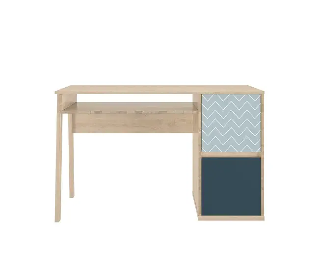 Escritorio 1 balda 2 puertas Larvik - Fabricación francesa
