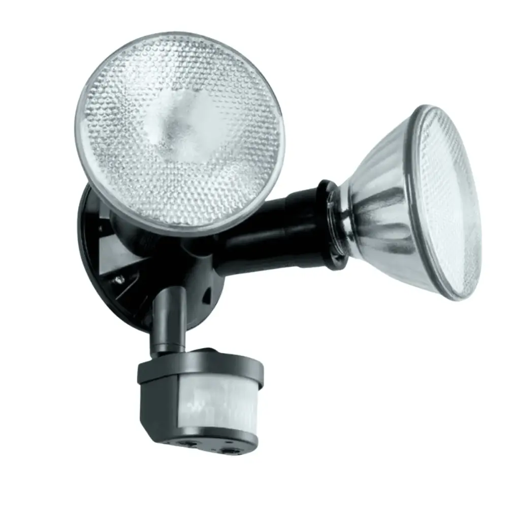 Estevez Iluminación de Seguridad Porta Spot Doble con Sensor de Movimiento, Ajustable E26, Modelo -682