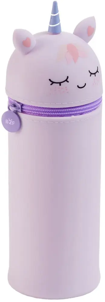 Estuche Portatodo De Silicona 2 en 1 Estuche Y Cubilete De Escritorio Unicornio Kawaii - MiquelRius