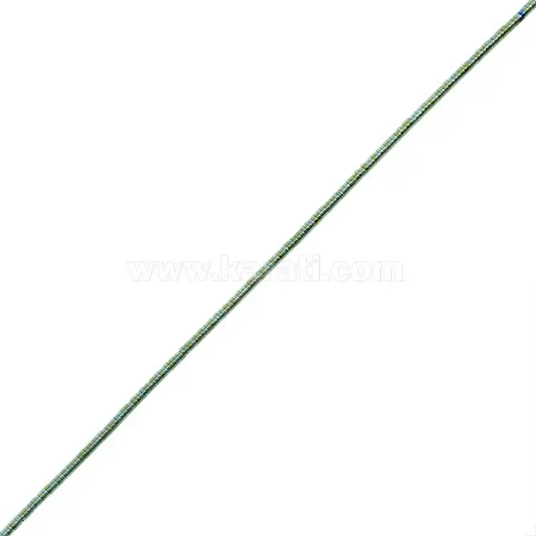 Hematita Rondela 1x2mm Verde