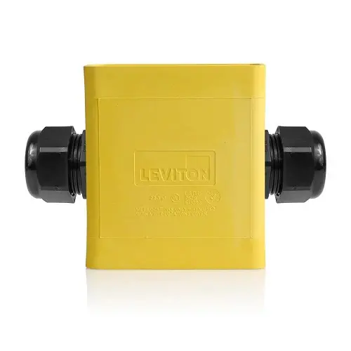 Leviton Single-Gang Ligero Outlet Box Yellow 3099F-2Y