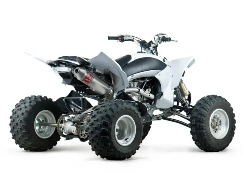 Linea completa escape Yoshimura RS-2, acero inoxidable, para Yamaha YFZ450R