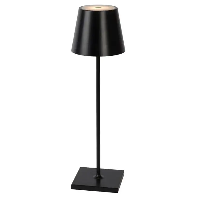 Lámpara de mesa aluminio negro táctil 2,2W LED - LULS0201