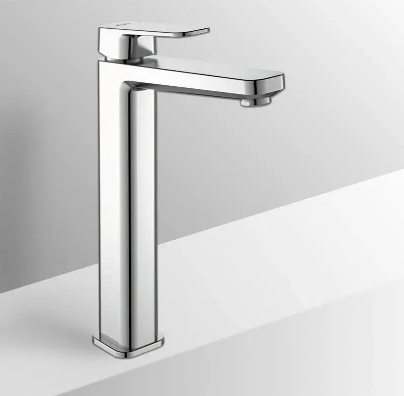 Mezclador de lavabo con caño alto Ideal Normal Tonic 2 para instalación sobre encimera