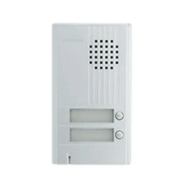 Platine saillie 2BP avec façade aluminium Epaisseur 22mm DA2DS