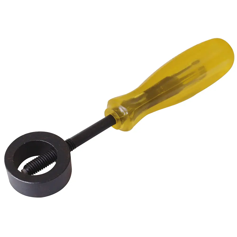 Porta cincel redondo con mango ergonómico de plástico 8-1/2" Urrea