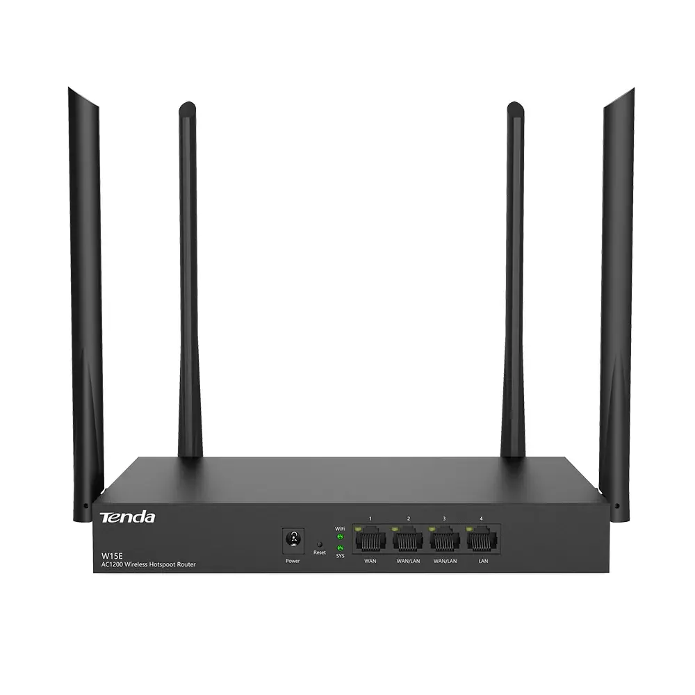 Router Doble Banda Tenda W15EV2.0 AC1200 con Balanceo de Carga Inteligente
