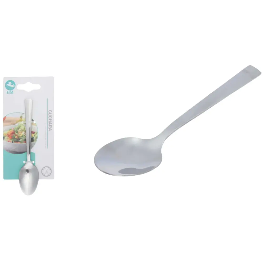 Set de 2 Cucharas de Café de Acero Inoxidable - Punta Cuadrada