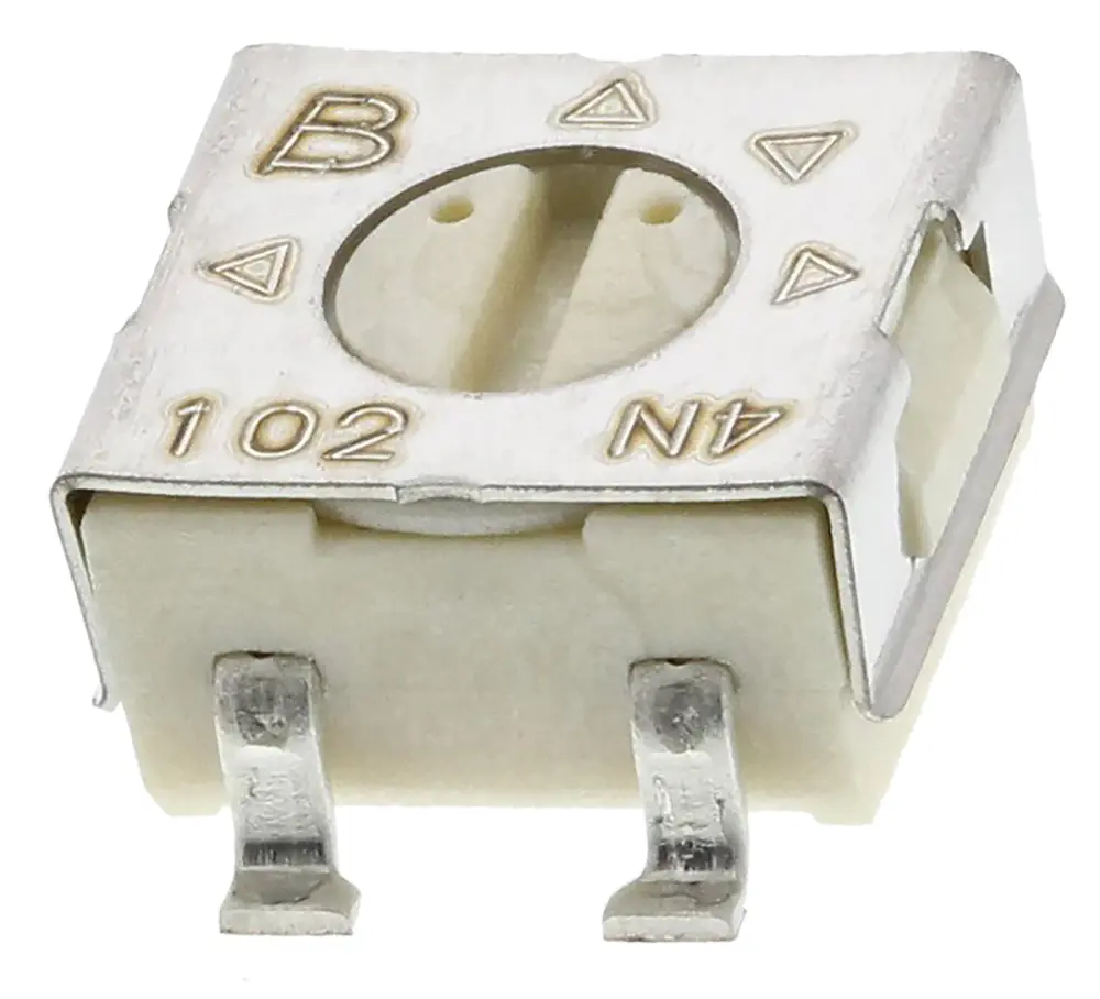 Potenciómetro para PCB Bourns serie 3314, 1kΩ máximo, ±20%, ±100ppm/°C, 0.25W, , SMD | 3314G-1-102E