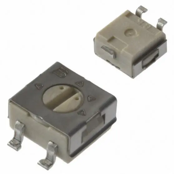 Potenciómetro para PCB Bourns serie 3314, 10Ω máximo, ±20%, ±100ppm/°C, 0.25W, , SMD | 3314G-1-100E