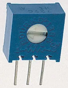 Potenciómetro para PCB Bourns serie 3386, 500Ω máximo, ±10%, ±100ppm/°C, 0.5W, Montaje en orificio pasante | 3386W-1...