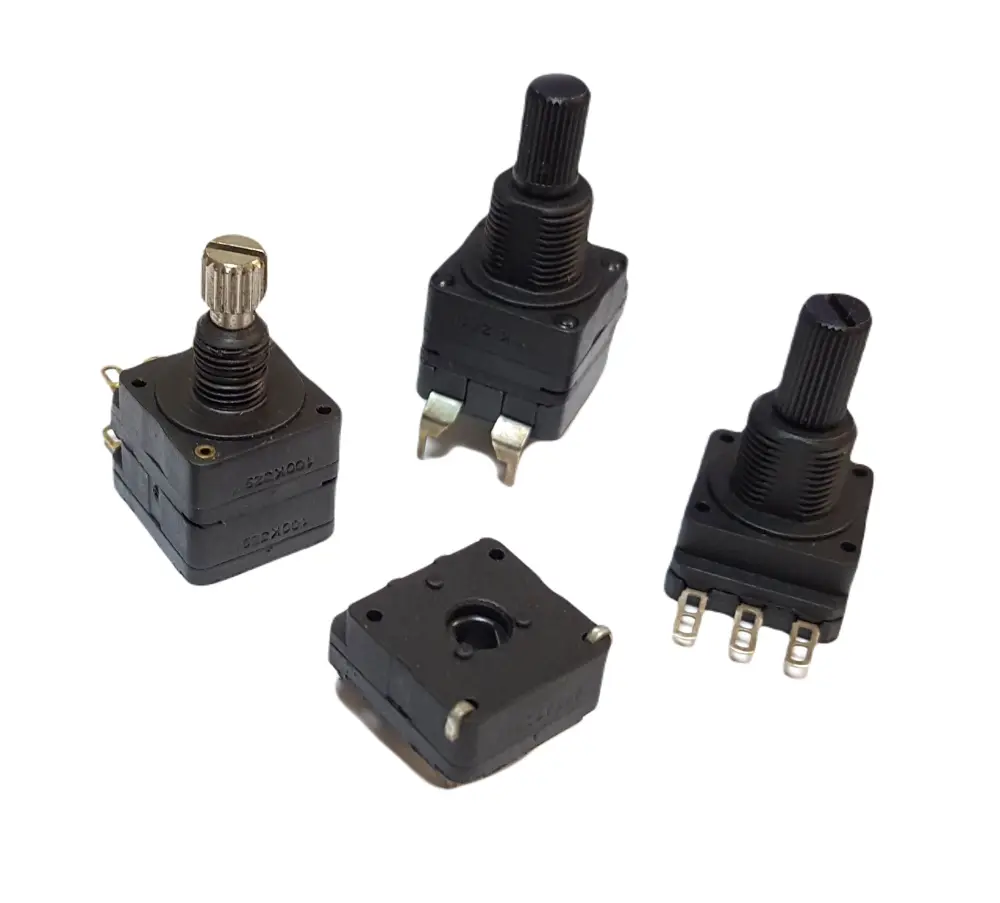 Potenciómetro , 0.2W, 1 vuelta, Montaje con Abrazadera | PC16SH-10IP06-504A2020-TA PIHER SENSORS AND CONTROLS S.S.A