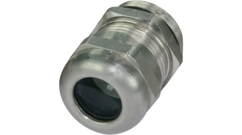 Prensaestopas Hummel CG-HSK-INOX-PVDF de Acero Inoxidable Plateado, rosca PG29, IP68 | CG-HSK-INOX-PVDF 1.4305 PG29