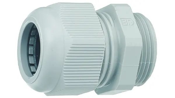 Prensaestopas Jacobs 50.6xx de Poliamida Gris, rosca M32, IP68 | 50.632PA7035