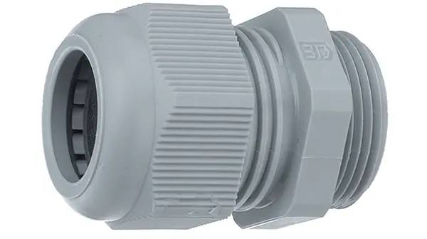 Prensaestopas Jacobs 50.6xx de Poliamida Gris, rosca M32, IP68 | 50.632PA7001