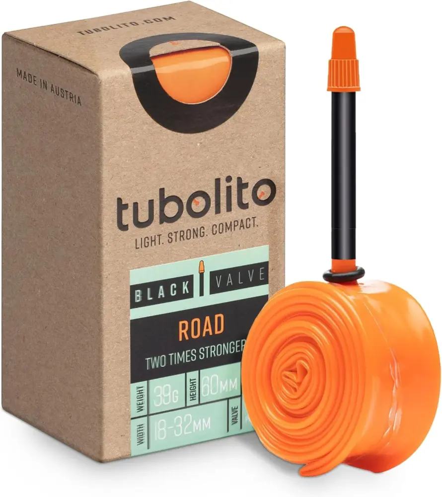 Certificado IP68 Tubolito |Tubo-Road Cámara Ultraligera TPU (700C x 18-32mm) - Válvula Negra 60mm