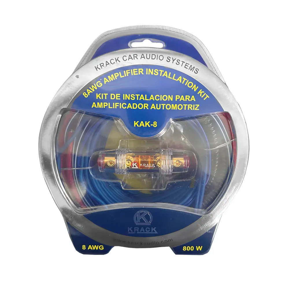 KIT CAL. 8 PARA INSTALACIÓN DE AMPLIFICADOR KRACK KAK-8AWG