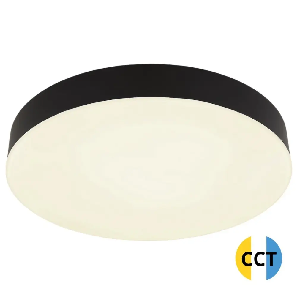 12384-36 PLAFON TECHO LED 36W 34000Lm 400mm NEGRO MATTHEW GLOBO