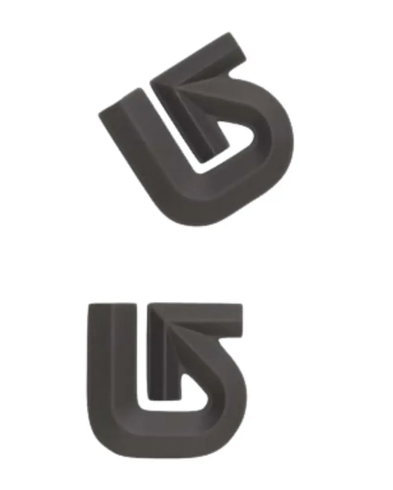 Antideslizante Adhesivo Burton De aluminio Logo Mats Blac Listo para Usar