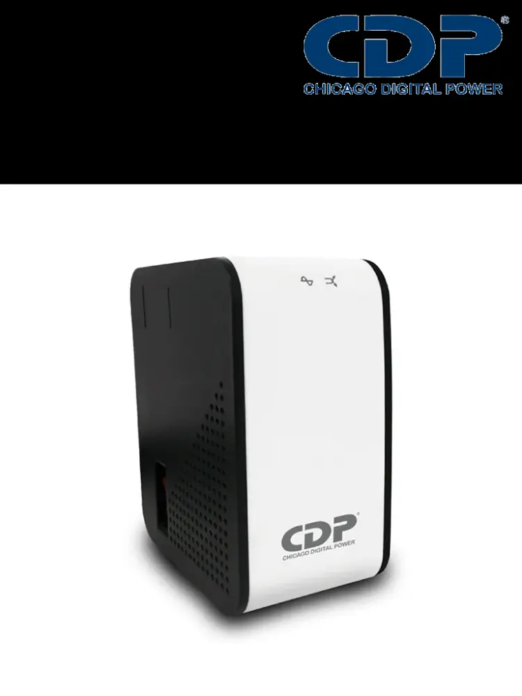 Regleta Antideslizante CDP R2C-AVR1008 - Regulador de 1KVA / 500W con 8 terminales de salida: 4 con protección de sobrete...