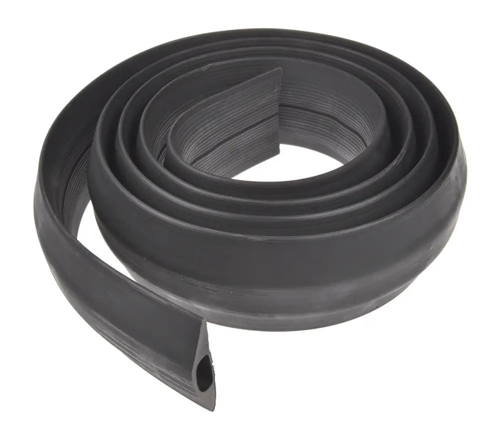 Pasacables de suelo, , Negro 10 x 30mm, 3m x 30mm x 83 mm Caucho | 26100201