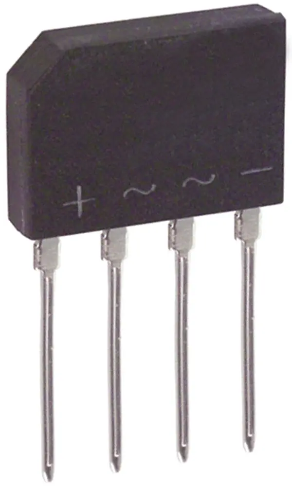 Rectificador en puente, KBP08G, Monofásico, 1.5A 800V, KBP, 4 pines DiodesZetex
