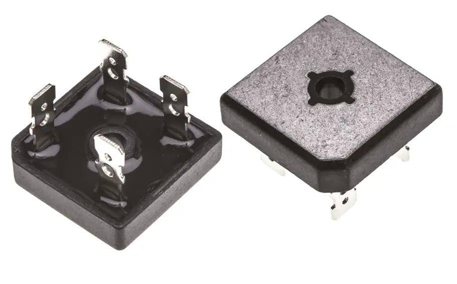 Rectificador en puente, GBPC1508, Monofásico, 15A 800V, GBPC, 4 pines onsemi